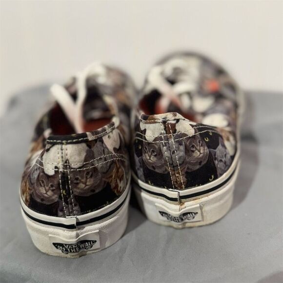 Vans x ASPCA Cat Print Authentic Sneakers Women’s 8 Men’s 6.5 Collab Skater Y2K - Picture 8 of 11